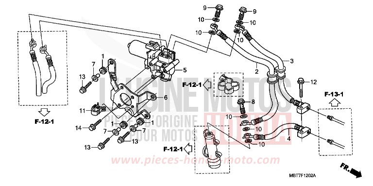ABS UNIT (REAR) for Varadero ABS BLOOM RED METALLIC (R319) from 2007